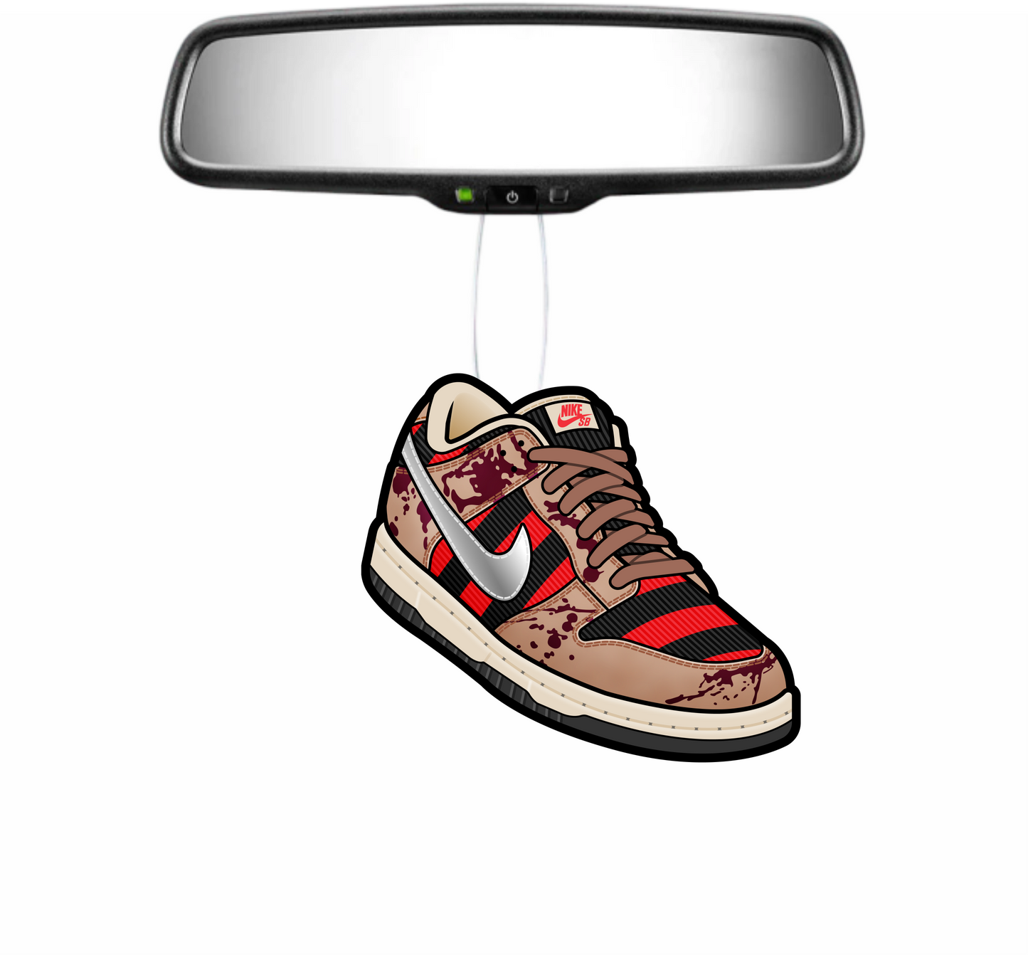Dunk Low Freddy Krueger Air Freshener – Sneaker-Inspired Car & Room Freshener