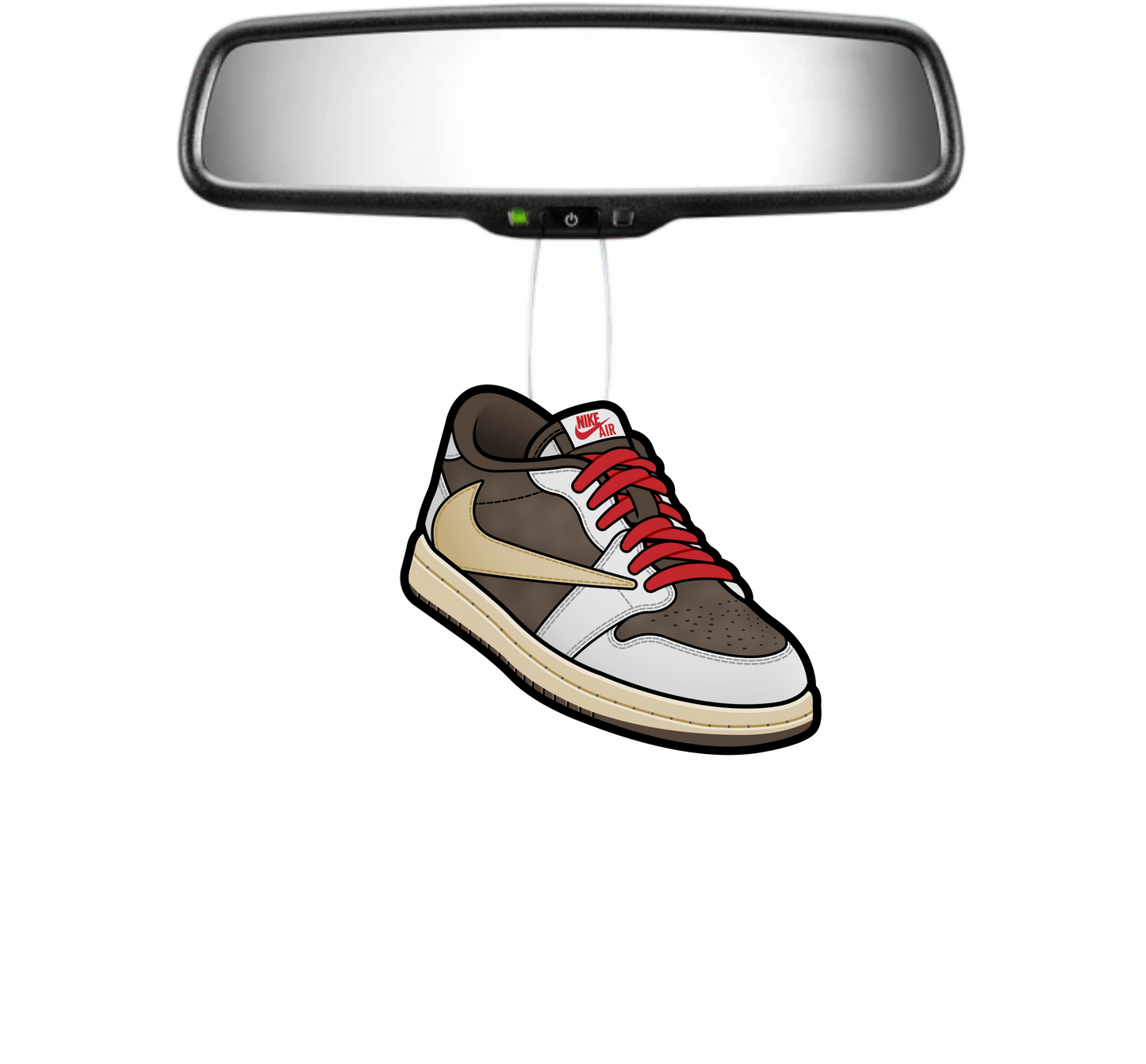 Air Jordan 1 Low Travis Scott Reverse Mocha Air Freshener – Sneaker-Inspired Car & Room Freshener