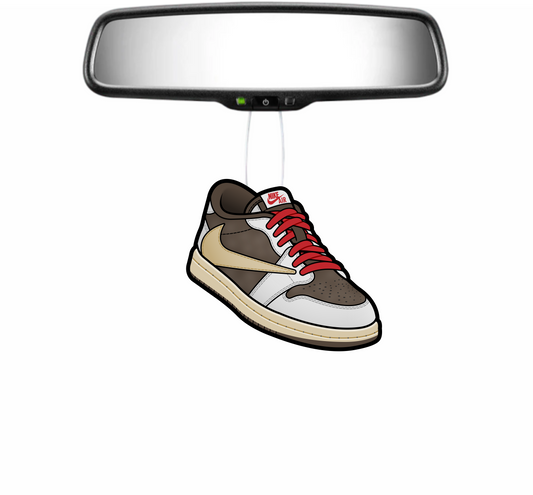 Air Jordan 1 Low Travis Scott Reverse Mocha Air Freshener – Sneaker-Inspired Car & Room Freshener