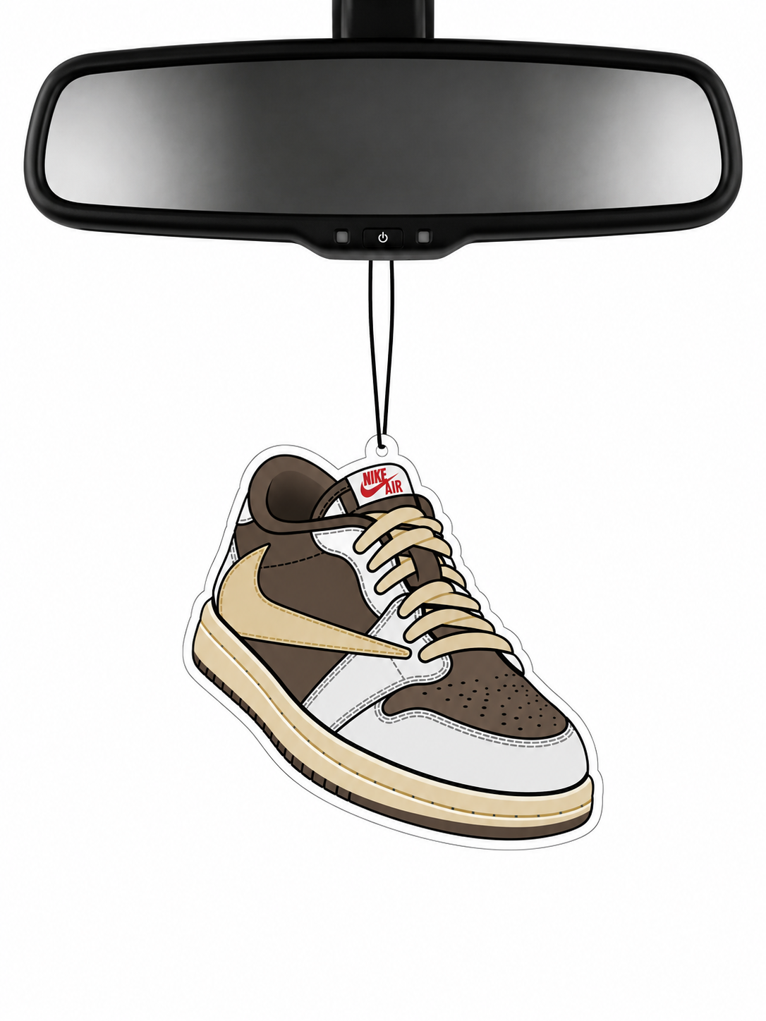 Air Jordan 1 Low Travis Scott Reverse Mocha Air Freshener – Sneaker-Inspired Car & Room Freshener